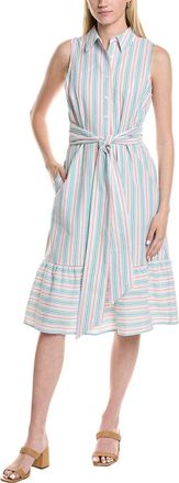 Jones New York Shannon Seersucker Midi Dress
