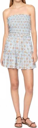 Sea New York Freya Strapless Mini Dress In Multi