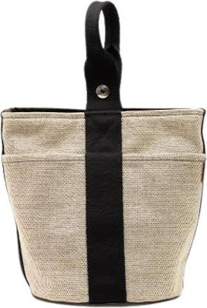 Herm&egrave;s Pre-owned Bucket Bags, female, Beige, Size: ONE SIZE Pre-owned Vintage Bucket Bag