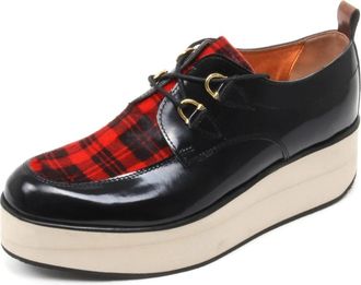 Alexander Smith Rode Schotse schoen gemaakt in Itali&euml; - Dames - Veterschoenen - Zwart - 39 EU - Schoenen