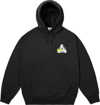 Palace x Nike Tri Swoosh hoodie - Zwart