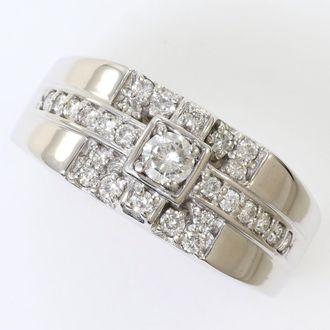 C&A White Gold White Gold (18K) Band Ring (Pre-Owned)