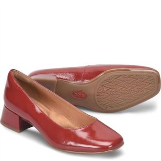 S&ouml;fft Womens Lillian Block Heel Pumps In Red