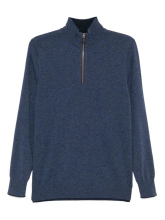 N.Peal Carnaby jumper - men - Organic Cashmere - XXXL - Blue