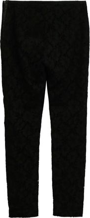 Valentino Garavani zip-detail lace trousers - Black