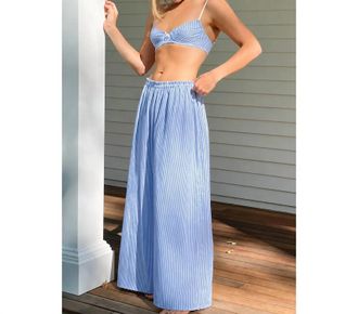 Only Hearts Margot Parlor Pants In French Blue
