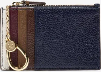 Cole Haan Womens Leather Zip Card Case - Blue