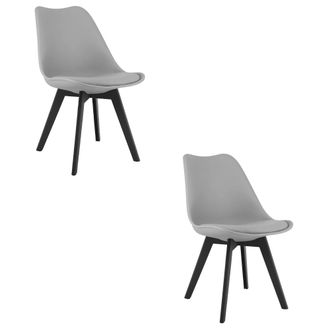 OEM Silla Mark - Patas Gris / Negro X 2