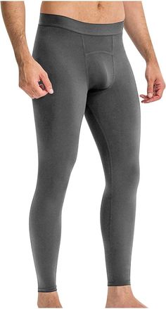 Generic Gym Trousers Men Elasticated Waist Stretch Sport Trouser Slim Fit Bodybuilding Legging Solid Colour Skinny Track Bottoms Comfy Fitness Yoga Pants Mens