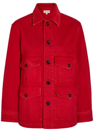 Nili Lotan Leroy Denim Jacket - Red - XS (UK6 / XS)