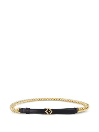 Fendi FF Diamonds chain belt - Nero