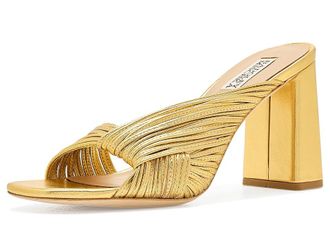 Badgley Mischka Winslow Womens Sandals Gold Metallic : 8.5 M, Leather