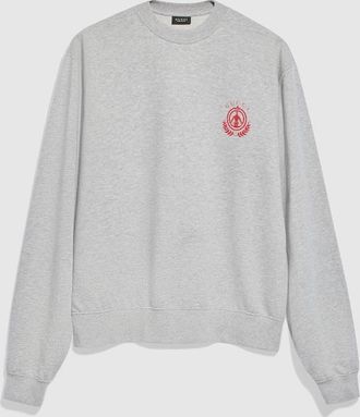 Gucci Cotton Jersey M&eacute;lange Sweatshirt, Size XXXL, Grey, Ready-to-wear