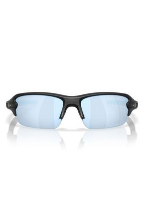 Oakley Gender Inclusive Flak 2.0 XL 59mm Polarized Rectangular Sunglasses in Matte Black /Prizm Deep Water at Nordstrom