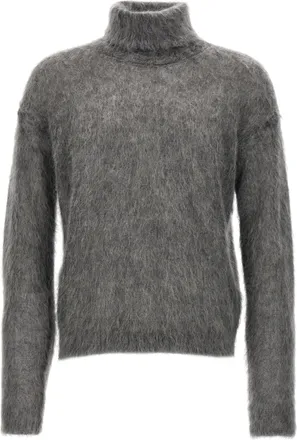Saint Laurent Mens Mohair Turtleneck Sweater