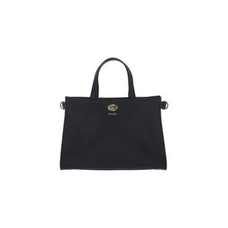 Burberry Bags Black Calf Grain Leather