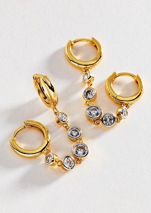 Luv AJ The Georgia Stone Huggie Earrings