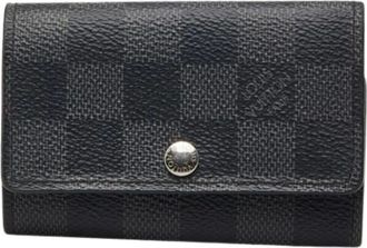 Louis Vuitton Pre-owned Wallets, female, Black, Size: ONE SIZE Pre-owned Damier Graphite Keycase