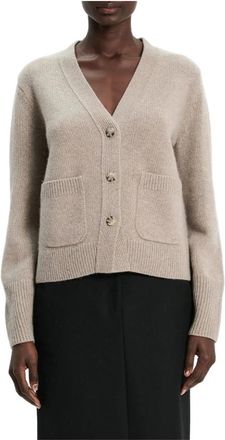 arch4 Janelle Cardigan - Dames - Cashmere truien - Beige - L - Kasjmier - Truien & Vesten