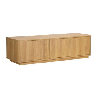 Oviala Mueble para tv con efecto madera 150 cm madera clara