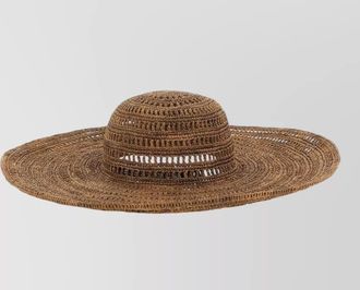 Ibeliv miaro hat wide brim natural fiber