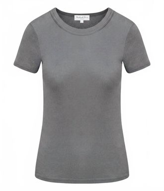 Michael Stars Womens Fallon Shine Tee In Thunder