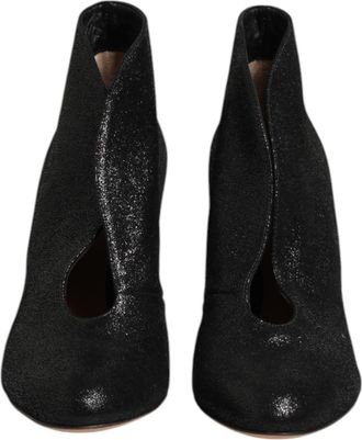 Gianvito Rossi Metallic Black Pump Stiletto Heels Womens Shoes