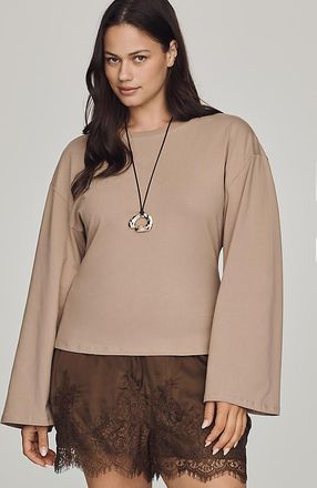 Maeve Waisted Long-Sleeve Top
