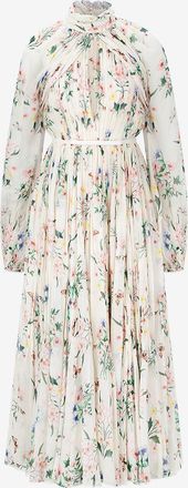 Giambattista Valli Langes Seidengeorgette-Kleid Botanical