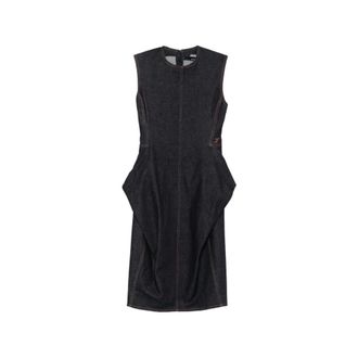 Jacquemus Cubisto Denim Jurk - Dames - Jurken - Blauw - Maat: XS Denim