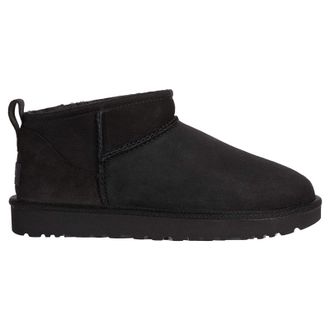 UGG Classic Ultra Mini Suede Womens Ankle Boots - UK 5 - US 7 Women - EU 38 - Black - Size:UK 5