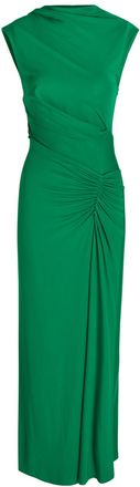 Jonathan Simkhai Acacia Draped Jersey Maxi Dress - Green - S (UK8-10 / S)