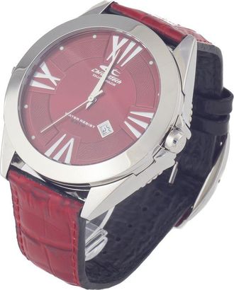 Chronotech Leather Mens Watch