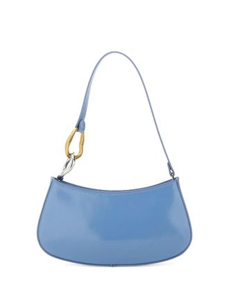 Staud Ollie leather shoulder bag - Blue