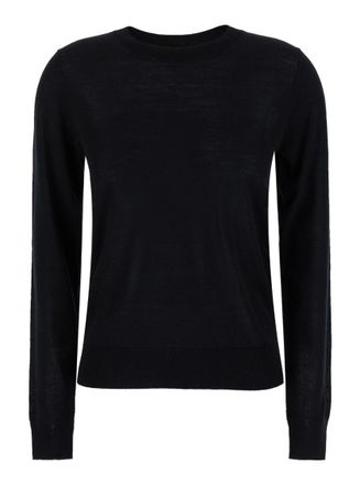 Parosh Black Crew Neck Sweater