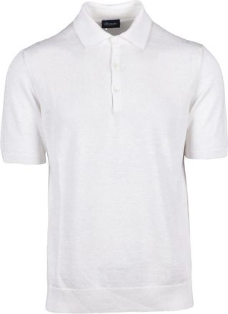 Drumohr Knit Polo - White