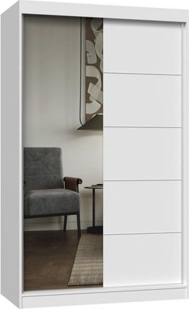Topeshop Paolo - Armadio 2 Ante Scorrevoli - 1 Specchio - Larghezza 120 Cm - Cabina Armadio 2 Ante
