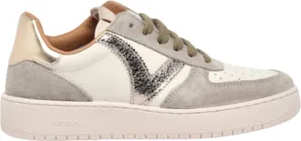 Victoria Womens Lace Sneaker In Khaki