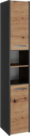Topeshop Pisa - Mueble De Cuarto De Ba&ntilde;o - 170x30x30 Cm - Columna De Cuarto De Ba&ntilde;o - Aspecto Madera