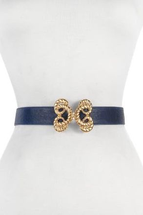 Raina Allen Knot Buckle Belt in Navy at Nordstrom Rack