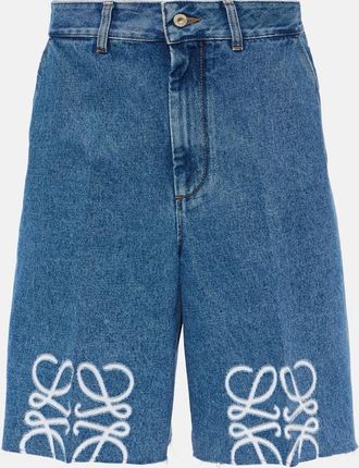 Loewe Anagram denim Bermuda shorts