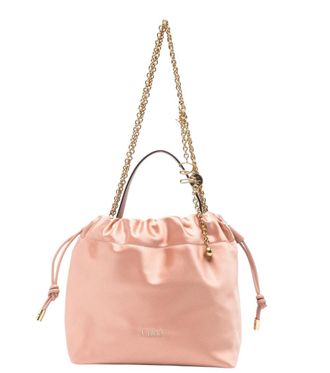 Chlo&eacute; Pink Icons Mini Bucket Bag