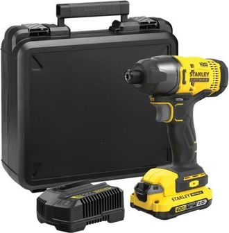 Stanley Atornillador De Impacto 165 Nm - 18v - 2800 Rpm, 3100 Impactos/min, Led - Gama V20 - Stanley Fatmax, Sfmcf800d1k-qw