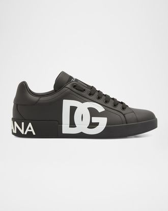 Dolce & Gabbana Men & apos;s Portofino Leather Low-Top Sneakers