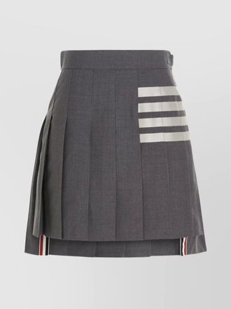 Thom Browne wool pleated knee-length skirt