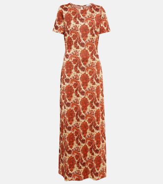 Paco Rabanne Abito lungo con stampa