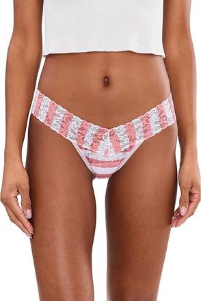 Hanky Panky Printed Supima(r) Cotton Low Rise Thongs Womens Underwear Poke A Dot, Nylon/Spandex