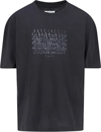 Maison Margiela Contrasting Logo Cotton T-Shirt