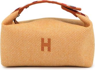 Herm&egrave;s Fauve Canvas Pouch (Pre-Owned)