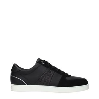 Jimmy Choo London Sneakers Teri Damens Schwarzes Leder